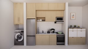 Compact Kitchen Japandi