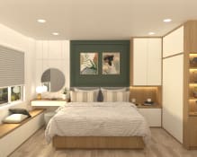 Nautical Scandinavian Bedroom