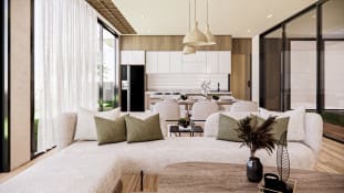 Dining Room and Kitchen - Minimalist Wabisabi