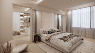 Master Bedroom with Hidden Storage