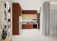 Bold Contrast Kitchen