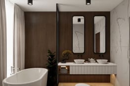 Mid Century Master Bathroom