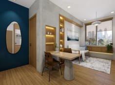 Contemporary Industrial Living Room