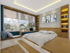 Contemporary Industrial Master Bedroom