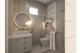 Classic Muted Bathroom x Enchanting