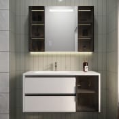 Powder Room - Collaborate with Enchanting Bathroom Cabinet BM107
