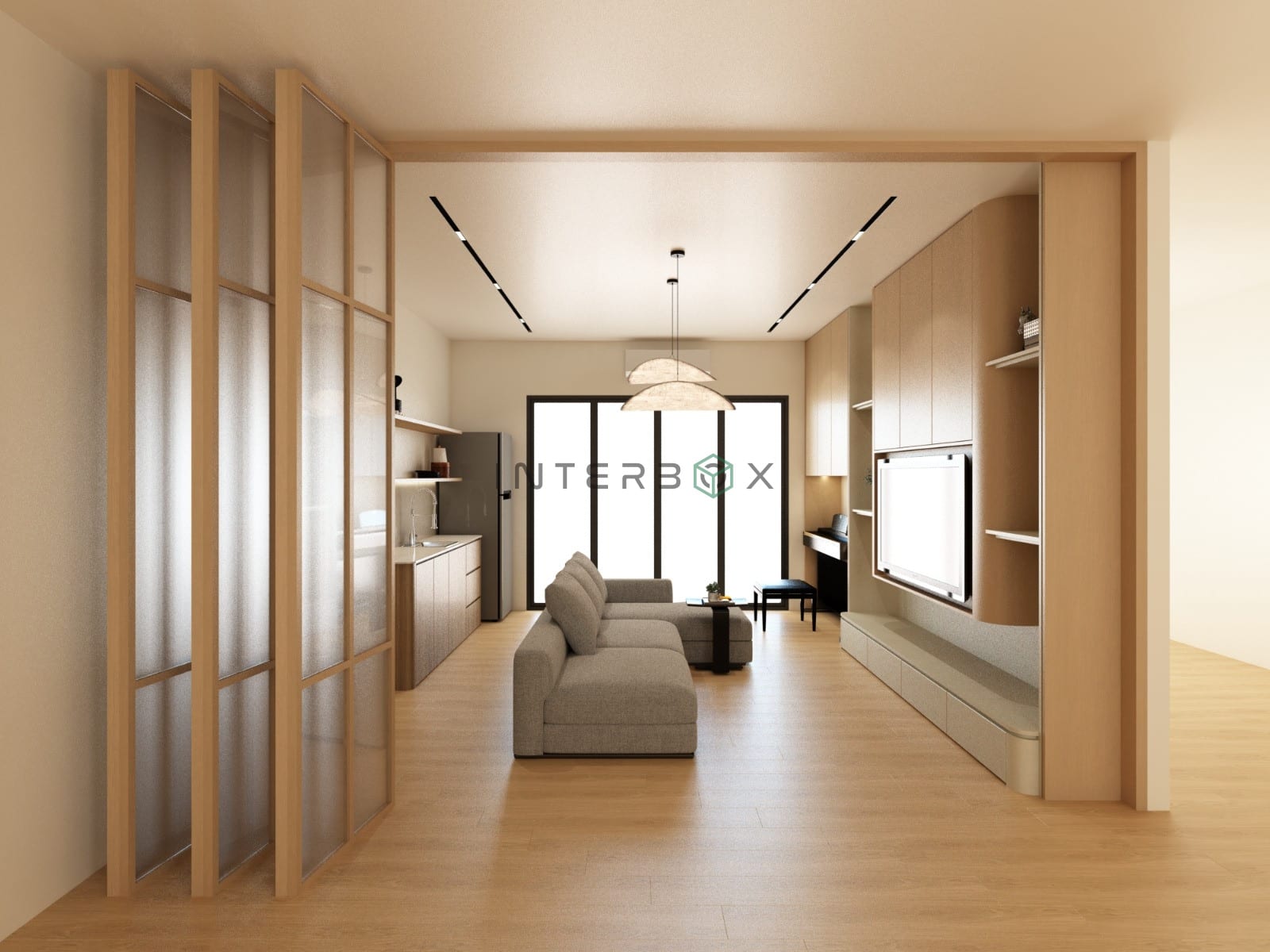Modern Japandi Family Room