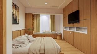 Serene Japandi Bedroom (Opsi A)