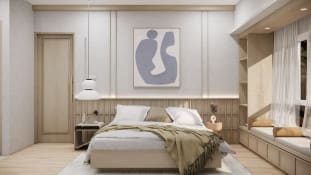 Master bedroom Japandi
