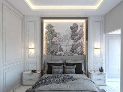 American style masted bedroom