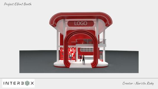 Lebaran Fair - Event Booth in Red