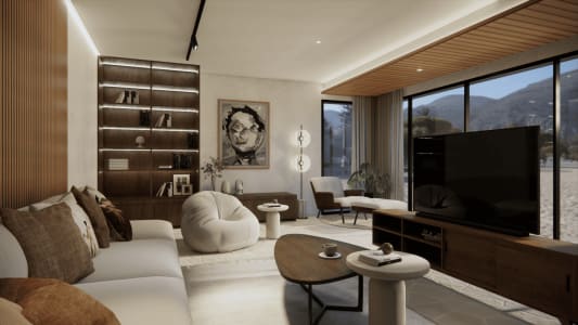Tropical Zen Living room
