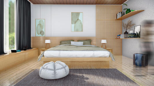 Bedroom Japandi Style