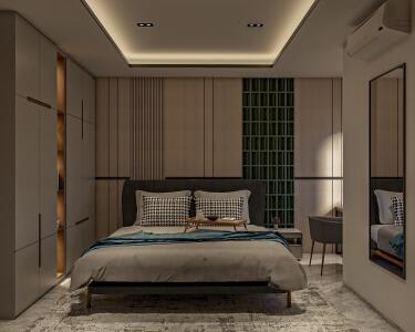 Simple Bedroom Muted Tones & Modern Lines