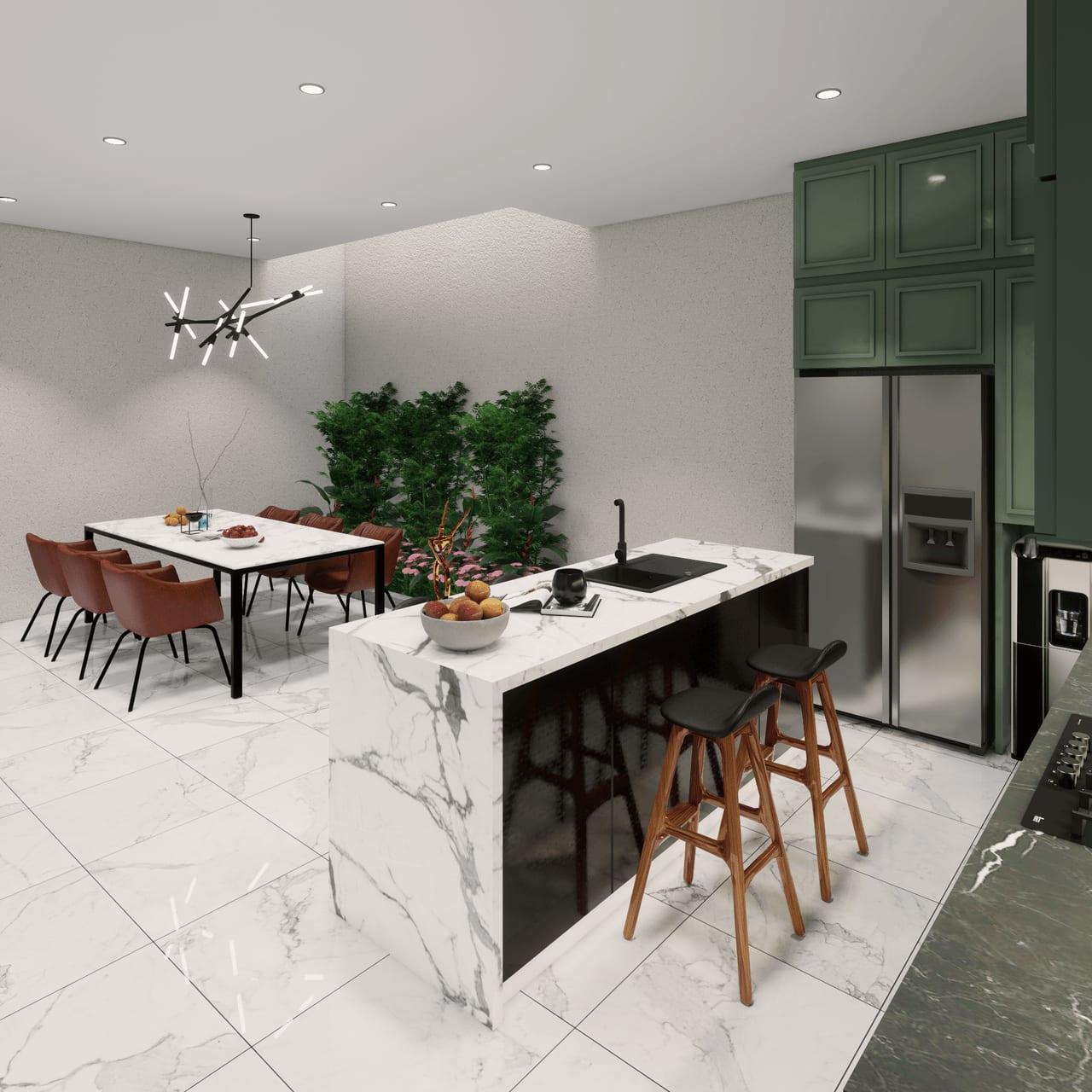 Modern Minimalist Dining & Kitchen